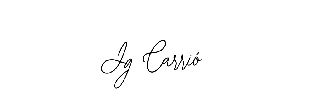 You should practise on your own different ways (Bearetta-2O07w) to write your name (Jg Carrió) in signature. don't let someone else do it for you. Jg Carrió signature style 12 images and pictures png