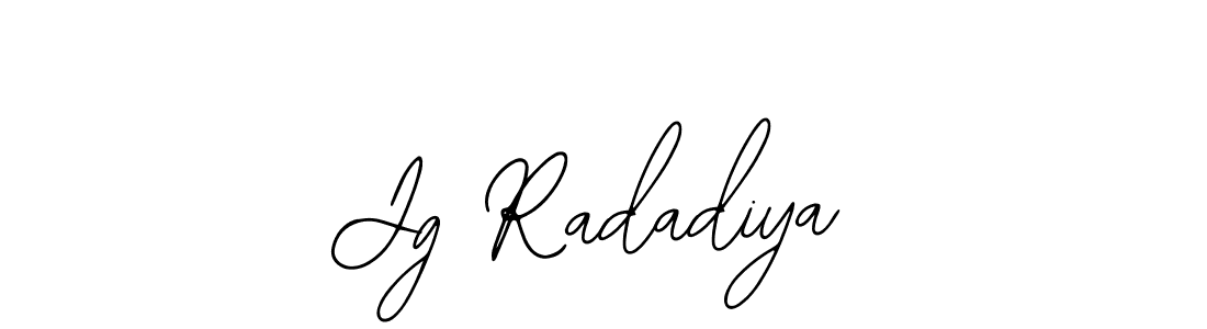 Design your own signature with our free online signature maker. With this signature software, you can create a handwritten (Bearetta-2O07w) signature for name Jg Radadiya. Jg Radadiya signature style 12 images and pictures png