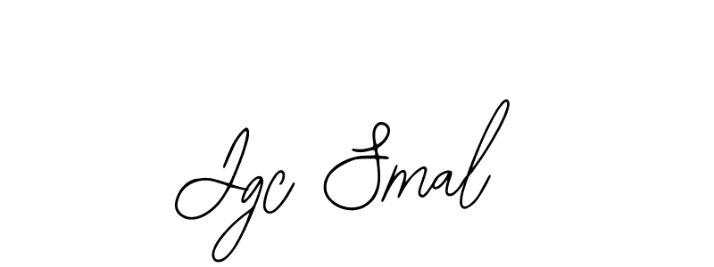 Use a signature maker to create a handwritten signature online. With this signature software, you can design (Bearetta-2O07w) your own signature for name Jgc Smal. Jgc Smal signature style 12 images and pictures png