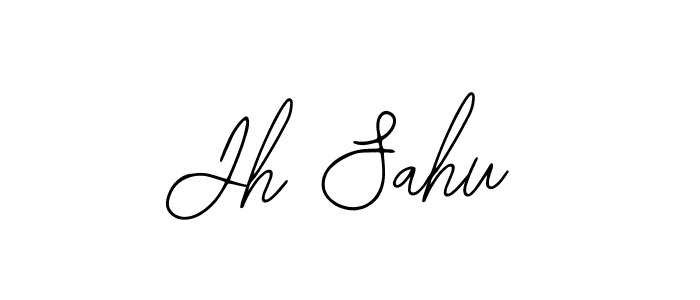 You should practise on your own different ways (Bearetta-2O07w) to write your name (Jh Sahu) in signature. don't let someone else do it for you. Jh Sahu signature style 12 images and pictures png