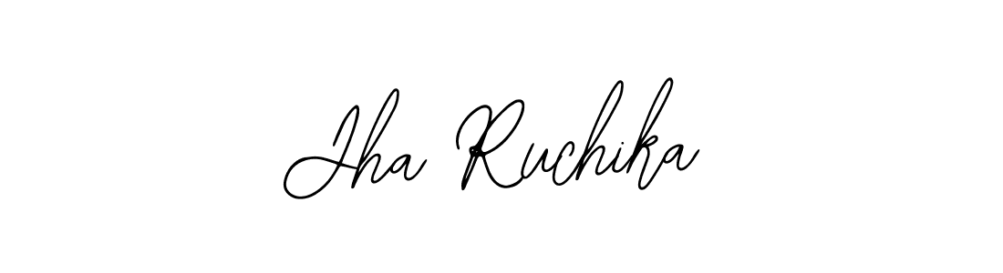 Jha Ruchika stylish signature style. Best Handwritten Sign (Bearetta-2O07w) for my name. Handwritten Signature Collection Ideas for my name Jha Ruchika. Jha Ruchika signature style 12 images and pictures png