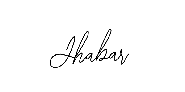 Use a signature maker to create a handwritten signature online. With this signature software, you can design (Bearetta-2O07w) your own signature for name Jhabar. Jhabar signature style 12 images and pictures png