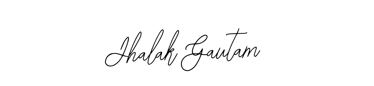 Design your own signature with our free online signature maker. With this signature software, you can create a handwritten (Bearetta-2O07w) signature for name Jhalak Gautam. Jhalak Gautam signature style 12 images and pictures png