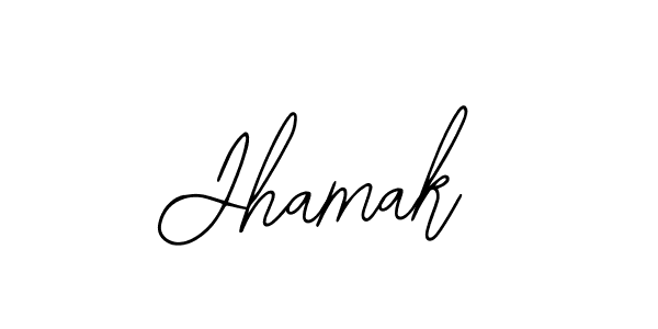 You should practise on your own different ways (Bearetta-2O07w) to write your name (Jhamak) in signature. don't let someone else do it for you. Jhamak signature style 12 images and pictures png