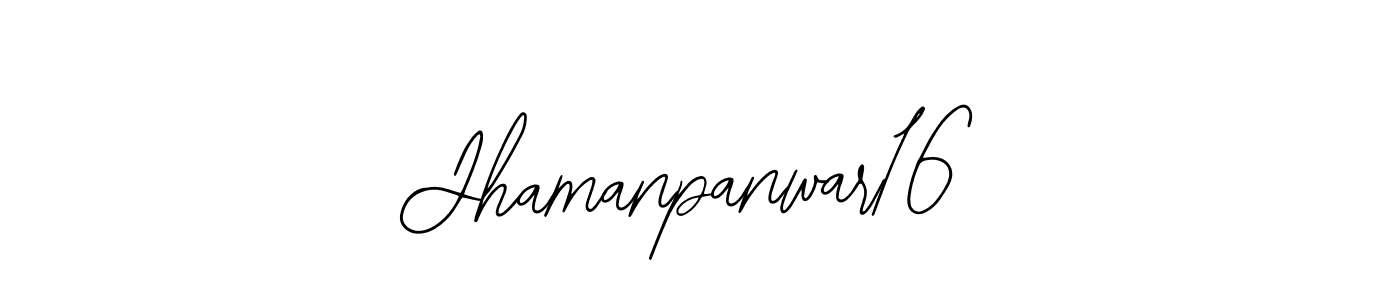 How to make Jhamanpanwar16 signature? Bearetta-2O07w is a professional autograph style. Create handwritten signature for Jhamanpanwar16 name. Jhamanpanwar16 signature style 12 images and pictures png