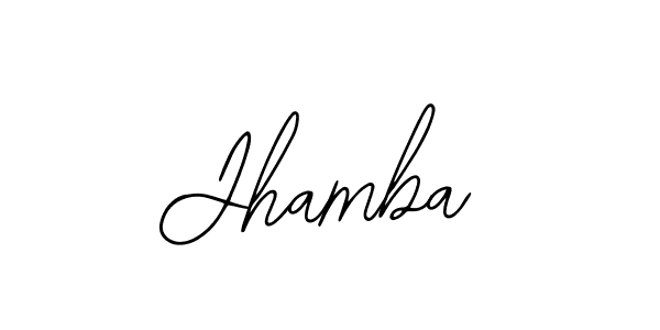 The best way (Bearetta-2O07w) to make a short signature is to pick only two or three words in your name. The name Jhamba include a total of six letters. For converting this name. Jhamba signature style 12 images and pictures png