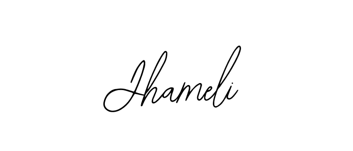 The best way (Bearetta-2O07w) to make a short signature is to pick only two or three words in your name. The name Jhameli include a total of six letters. For converting this name. Jhameli signature style 12 images and pictures png