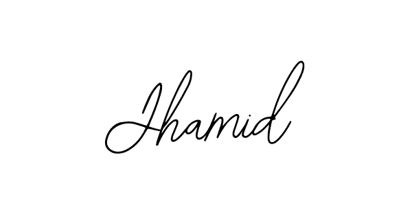 if you are searching for the best signature style for your name Jhamid. so please give up your signature search. here we have designed multiple signature styles  using Bearetta-2O07w. Jhamid signature style 12 images and pictures png