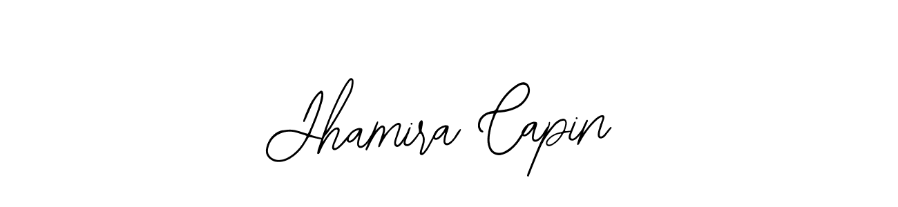 Use a signature maker to create a handwritten signature online. With this signature software, you can design (Bearetta-2O07w) your own signature for name Jhamira Capin. Jhamira Capin signature style 12 images and pictures png