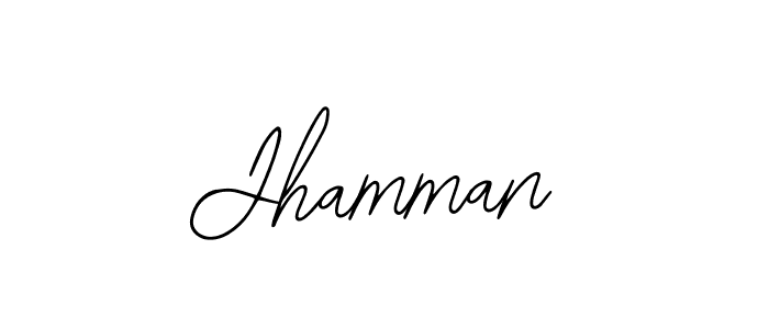 You should practise on your own different ways (Bearetta-2O07w) to write your name (Jhamman) in signature. don't let someone else do it for you. Jhamman signature style 12 images and pictures png