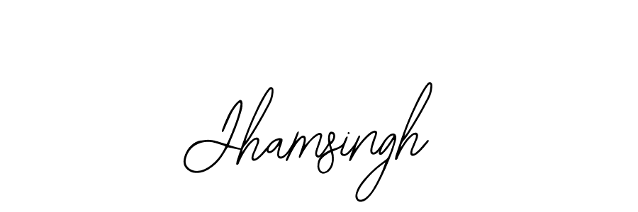 How to make Jhamsingh name signature. Use Bearetta-2O07w style for creating short signs online. This is the latest handwritten sign. Jhamsingh signature style 12 images and pictures png