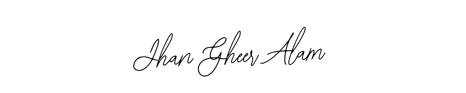 Use a signature maker to create a handwritten signature online. With this signature software, you can design (Bearetta-2O07w) your own signature for name Jhan Gheer Alam. Jhan Gheer Alam signature style 12 images and pictures png