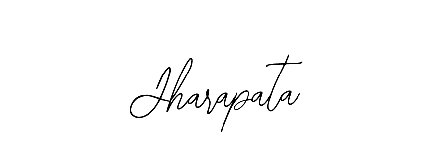 You should practise on your own different ways (Bearetta-2O07w) to write your name (Jharapata) in signature. don't let someone else do it for you. Jharapata signature style 12 images and pictures png