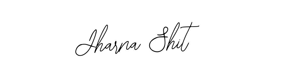 Use a signature maker to create a handwritten signature online. With this signature software, you can design (Bearetta-2O07w) your own signature for name Jharna Shit. Jharna Shit signature style 12 images and pictures png