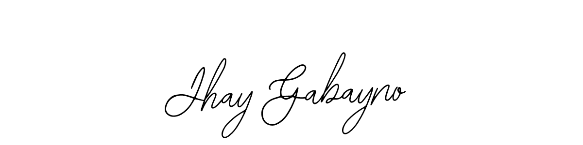 Bearetta-2O07w is a professional signature style that is perfect for those who want to add a touch of class to their signature. It is also a great choice for those who want to make their signature more unique. Get Jhay Gabayno name to fancy signature for free. Jhay Gabayno signature style 12 images and pictures png