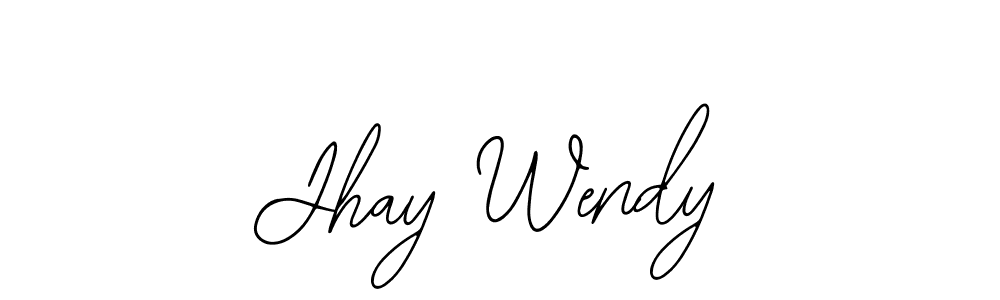 Jhay Wendy stylish signature style. Best Handwritten Sign (Bearetta-2O07w) for my name. Handwritten Signature Collection Ideas for my name Jhay Wendy. Jhay Wendy signature style 12 images and pictures png