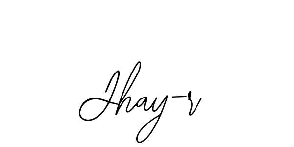 How to make Jhay-r name signature. Use Bearetta-2O07w style for creating short signs online. This is the latest handwritten sign. Jhay-r signature style 12 images and pictures png