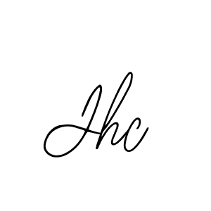 You should practise on your own different ways (Bearetta-2O07w) to write your name (Jhc) in signature. don't let someone else do it for you. Jhc signature style 12 images and pictures png