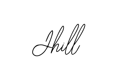 How to make Jhill name signature. Use Bearetta-2O07w style for creating short signs online. This is the latest handwritten sign. Jhill signature style 12 images and pictures png