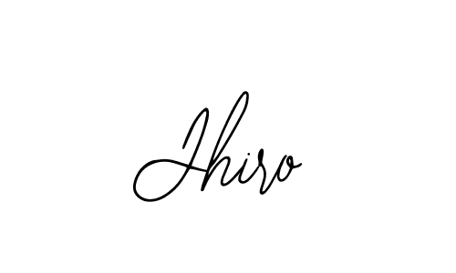 Use a signature maker to create a handwritten signature online. With this signature software, you can design (Bearetta-2O07w) your own signature for name Jhiro. Jhiro signature style 12 images and pictures png