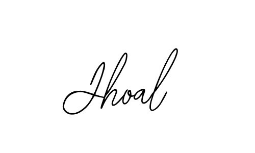 You should practise on your own different ways (Bearetta-2O07w) to write your name (Jhoal) in signature. don't let someone else do it for you. Jhoal signature style 12 images and pictures png