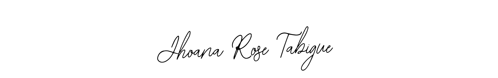 The best way (Bearetta-2O07w) to make a short signature is to pick only two or three words in your name. The name Jhoana Rose Tabigue include a total of six letters. For converting this name. Jhoana Rose Tabigue signature style 12 images and pictures png