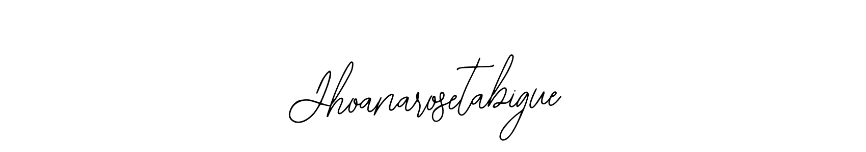 Use a signature maker to create a handwritten signature online. With this signature software, you can design (Bearetta-2O07w) your own signature for name Jhoanarosetabigue. Jhoanarosetabigue signature style 12 images and pictures png