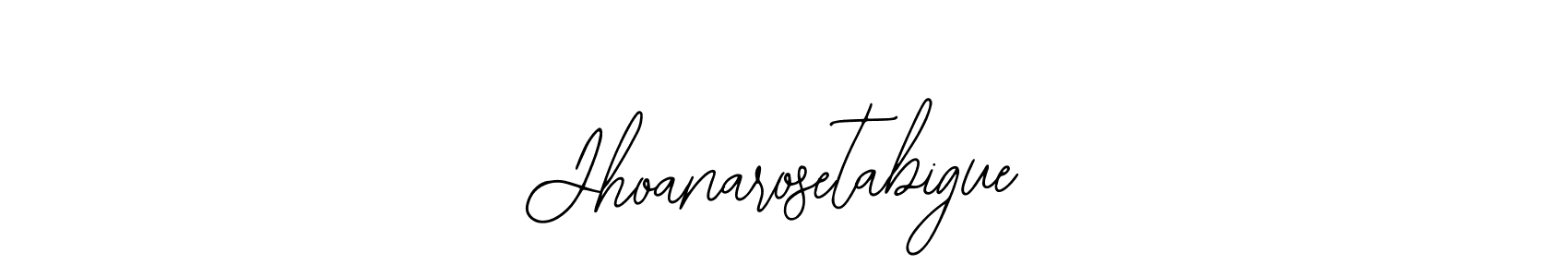 Use a signature maker to create a handwritten signature online. With this signature software, you can design (Bearetta-2O07w) your own signature for name Jhoanarosetabigue. Jhoanarosetabigue signature style 12 images and pictures png