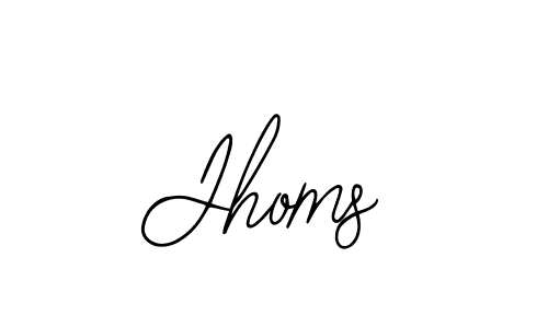 How to make Jhoms signature? Bearetta-2O07w is a professional autograph style. Create handwritten signature for Jhoms name. Jhoms signature style 12 images and pictures png