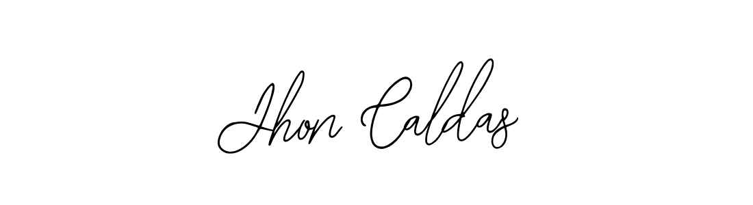 You should practise on your own different ways (Bearetta-2O07w) to write your name (Jhon Caldas) in signature. don't let someone else do it for you. Jhon Caldas signature style 12 images and pictures png