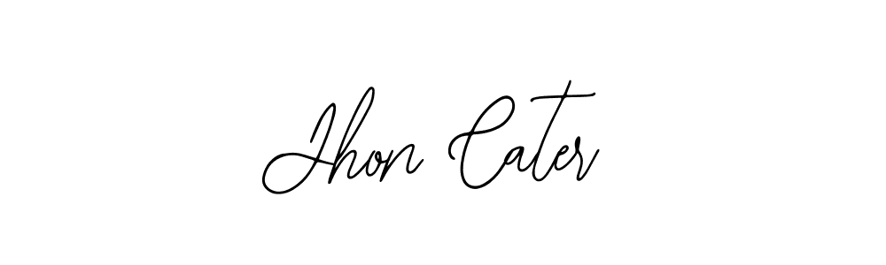 The best way (Bearetta-2O07w) to make a short signature is to pick only two or three words in your name. The name Jhon Cater include a total of six letters. For converting this name. Jhon Cater signature style 12 images and pictures png