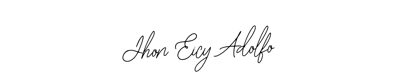 Similarly Bearetta-2O07w is the best handwritten signature design. Signature creator online .You can use it as an online autograph creator for name Jhon Eicy Adolfo. Jhon Eicy Adolfo signature style 12 images and pictures png