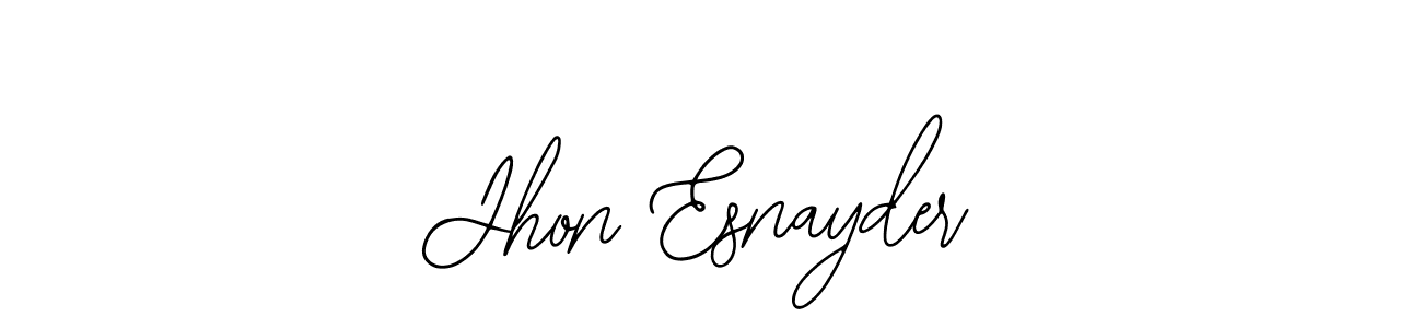 Jhon Esnayder stylish signature style. Best Handwritten Sign (Bearetta-2O07w) for my name. Handwritten Signature Collection Ideas for my name Jhon Esnayder. Jhon Esnayder signature style 12 images and pictures png