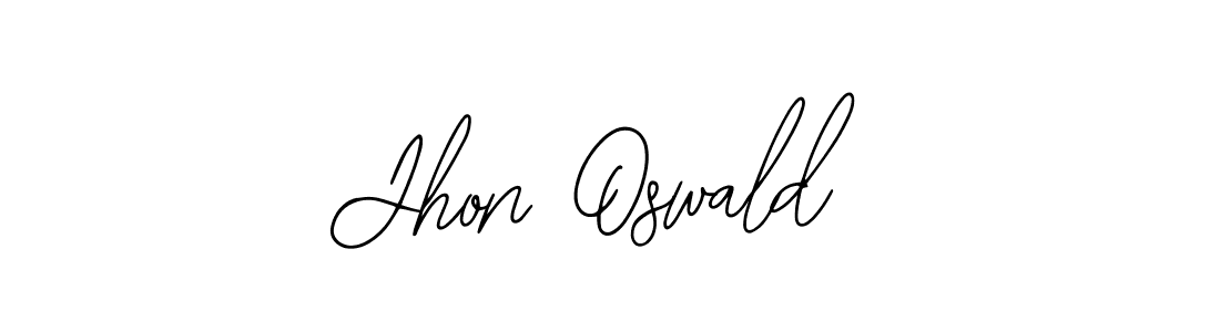 Use a signature maker to create a handwritten signature online. With this signature software, you can design (Bearetta-2O07w) your own signature for name Jhon Oswald. Jhon Oswald signature style 12 images and pictures png