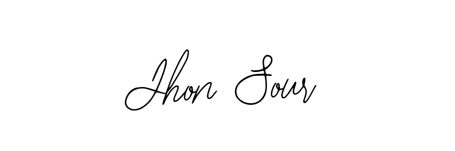 How to make Jhon Sour signature? Bearetta-2O07w is a professional autograph style. Create handwritten signature for Jhon Sour name. Jhon Sour signature style 12 images and pictures png