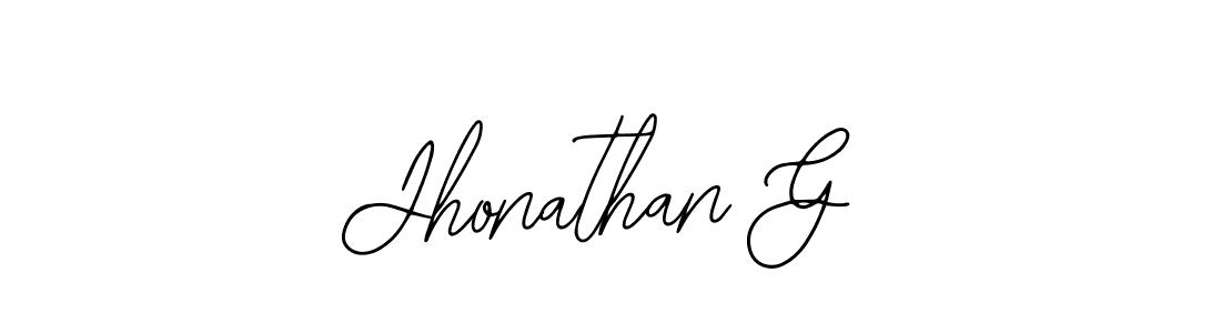 if you are searching for the best signature style for your name Jhonathan G. so please give up your signature search. here we have designed multiple signature styles  using Bearetta-2O07w. Jhonathan G signature style 12 images and pictures png