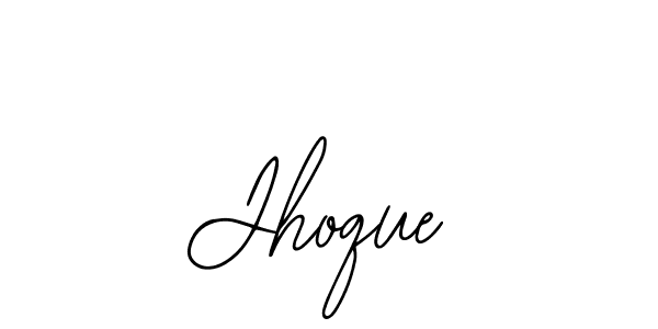 Design your own signature with our free online signature maker. With this signature software, you can create a handwritten (Bearetta-2O07w) signature for name Jhoque. Jhoque signature style 12 images and pictures png