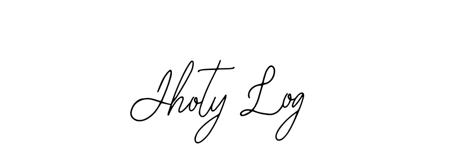 How to make Jhoty Log name signature. Use Bearetta-2O07w style for creating short signs online. This is the latest handwritten sign. Jhoty Log signature style 12 images and pictures png