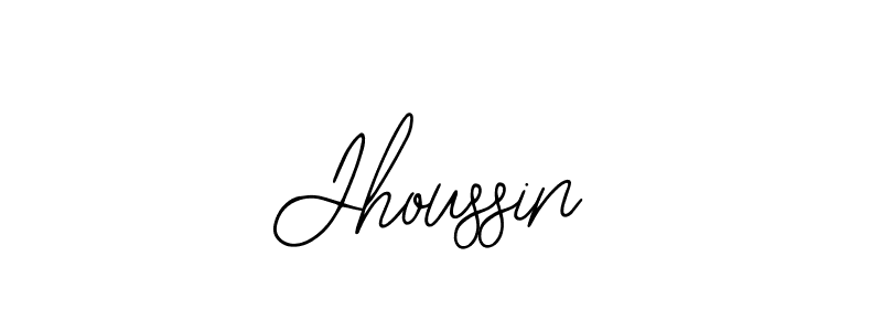 Design your own signature with our free online signature maker. With this signature software, you can create a handwritten (Bearetta-2O07w) signature for name Jhoussin. Jhoussin signature style 12 images and pictures png