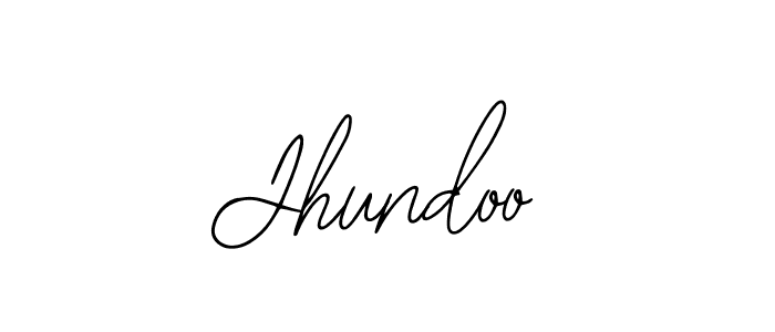 Use a signature maker to create a handwritten signature online. With this signature software, you can design (Bearetta-2O07w) your own signature for name Jhundoo. Jhundoo signature style 12 images and pictures png