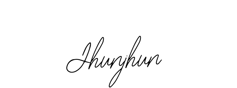 Also we have Jhunjhun name is the best signature style. Create professional handwritten signature collection using Bearetta-2O07w autograph style. Jhunjhun signature style 12 images and pictures png