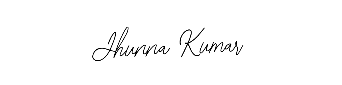 Design your own signature with our free online signature maker. With this signature software, you can create a handwritten (Bearetta-2O07w) signature for name Jhunna Kumar. Jhunna Kumar signature style 12 images and pictures png