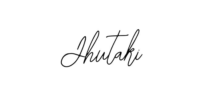 You should practise on your own different ways (Bearetta-2O07w) to write your name (Jhutaki) in signature. don't let someone else do it for you. Jhutaki signature style 12 images and pictures png