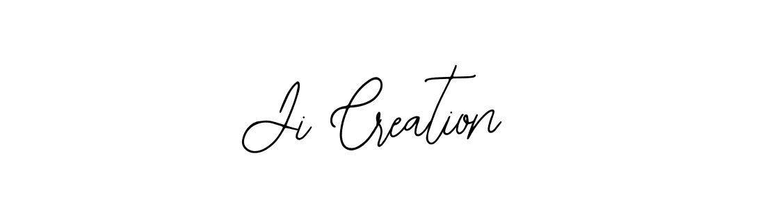 How to make Ji Creation signature? Bearetta-2O07w is a professional autograph style. Create handwritten signature for Ji Creation name. Ji Creation signature style 12 images and pictures png
