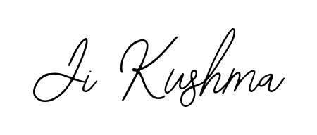 Elevate your brand with a stunning Ji Kushma eSignature. The Bearetta-2O07w style provides a balanced, flowing aesthetic for everyday signing. Ji Kushma signature style 12 images and pictures png