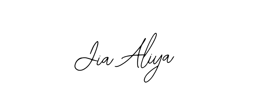 Use a signature maker to create a handwritten signature online. With this signature software, you can design (Bearetta-2O07w) your own signature for name Jia Aliya. Jia Aliya signature style 12 images and pictures png