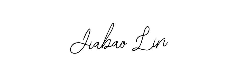 Bearetta-2O07w is a professional signature style that is perfect for those who want to add a touch of class to their signature. It is also a great choice for those who want to make their signature more unique. Get Jiabao Lin name to fancy signature for free. Jiabao Lin signature style 12 images and pictures png