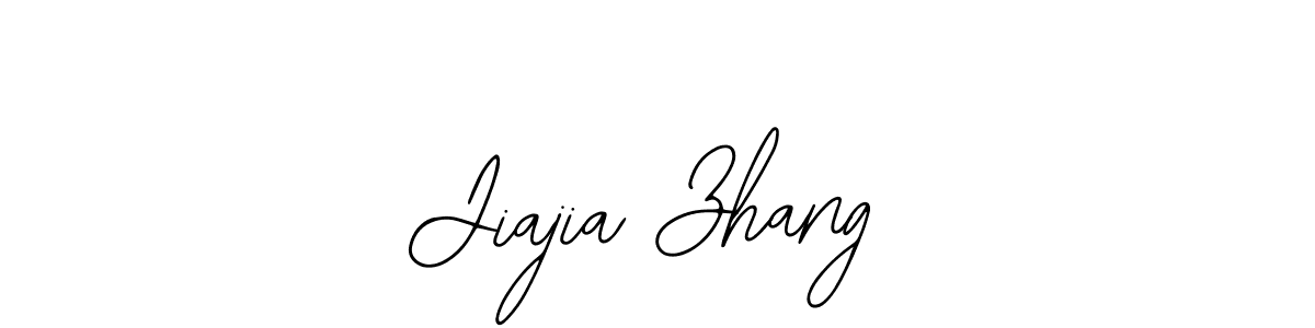 Bearetta-2O07w is a professional signature style that is perfect for those who want to add a touch of class to their signature. It is also a great choice for those who want to make their signature more unique. Get Jiajia Zhang name to fancy signature for free. Jiajia Zhang signature style 12 images and pictures png
