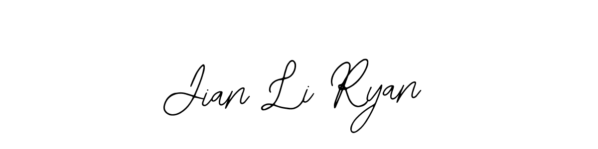 Also we have Jian Li Ryan name is the best signature style. Create professional handwritten signature collection using Bearetta-2O07w autograph style. Jian Li Ryan signature style 12 images and pictures png