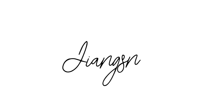 How to make Jiangsn signature? Bearetta-2O07w is a professional autograph style. Create handwritten signature for Jiangsn name. Jiangsn signature style 12 images and pictures png